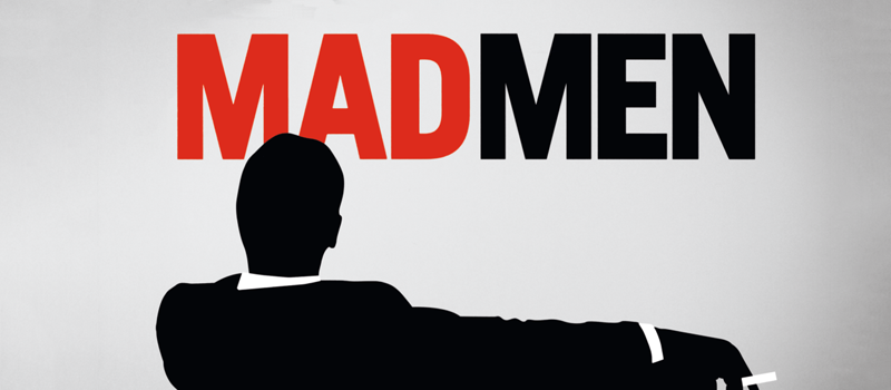 Banner de serie "Mad men" (2007 - 2015). Don Draper como sinónimo de liderazgo.
