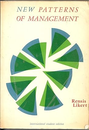 Portada libro 'New patterns of Management' de Rensis Likert.